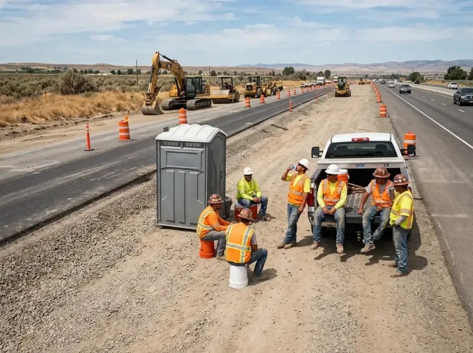 highway-road-construction-crew-007 — frequently asked questions, Porta Potty and Restroom Rentals in Big Bear Lake, CA